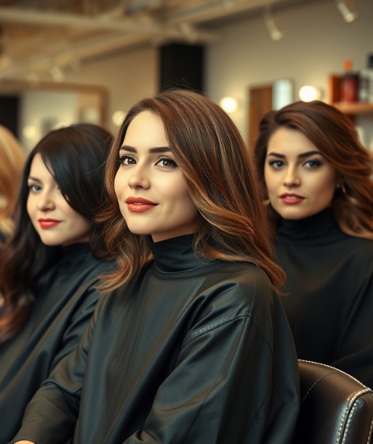 women at hairdresser